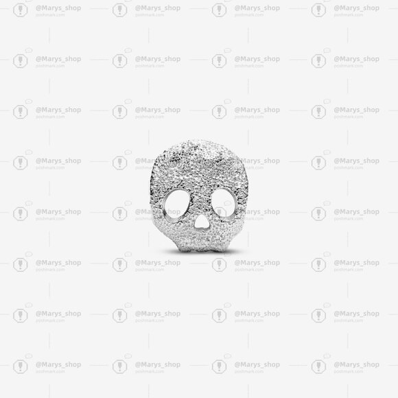 Pandora Textured Skull Mini Charm - Picture 2 of 6